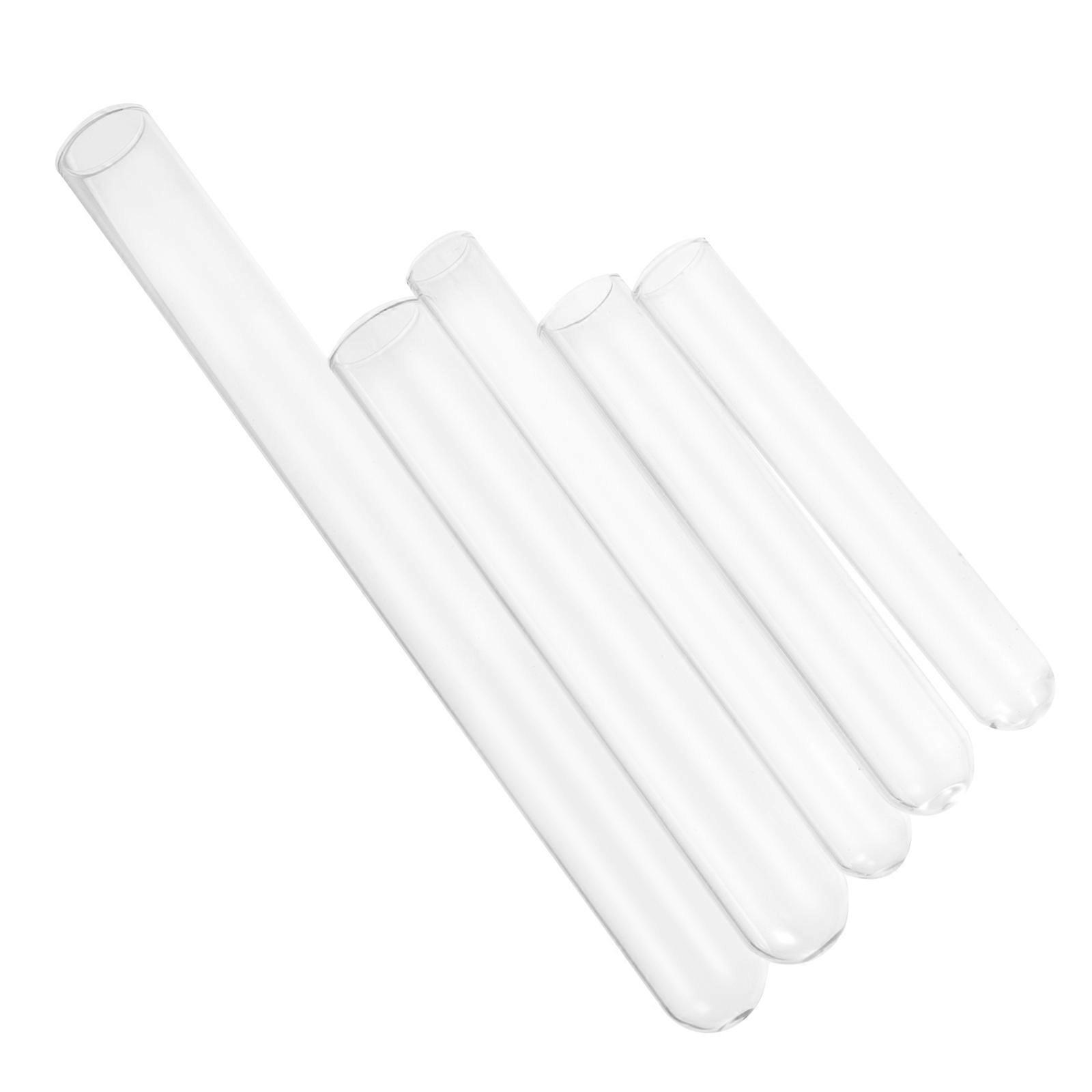 Glass Tube Container for Scientific Experiment with 100Pcs Clear Test Tubes