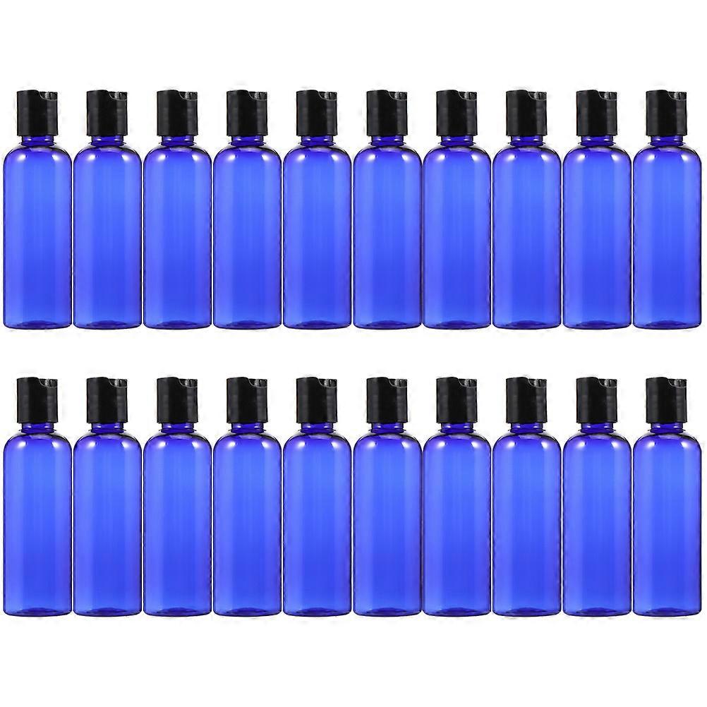 Reusable Plastic Shampoo Bottles for Home Use 80Pcs with Lids Blue Pet