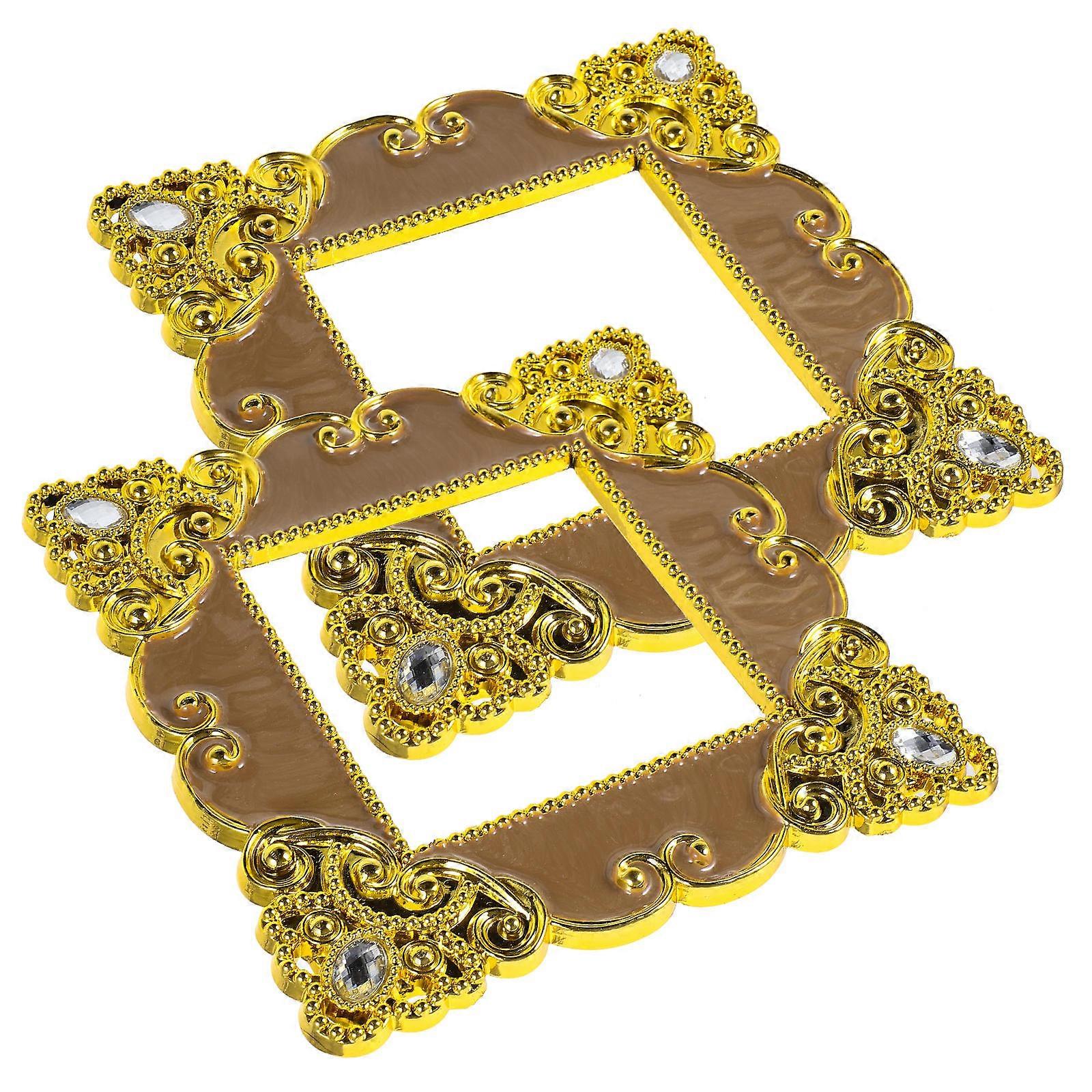 Golden Socket Stickers Classic Switch Stickers for Decoration 4Pcs Set