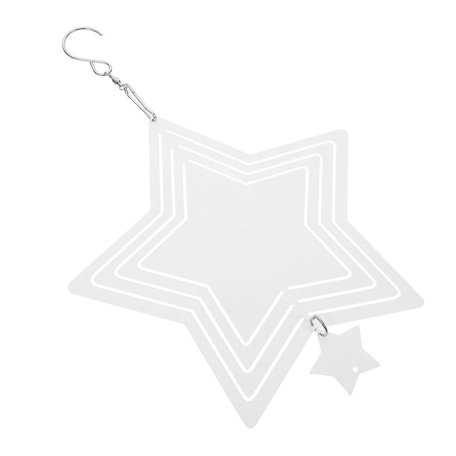 Sublimation Wind Spinners White Aluminum Wind Spinner for Garden 5Pcs