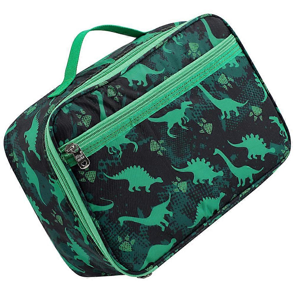 Insulated Cooler Lunch Bag 2Pcs Outdoor Picnic Storage Bag Great For Students Green With Practical Design