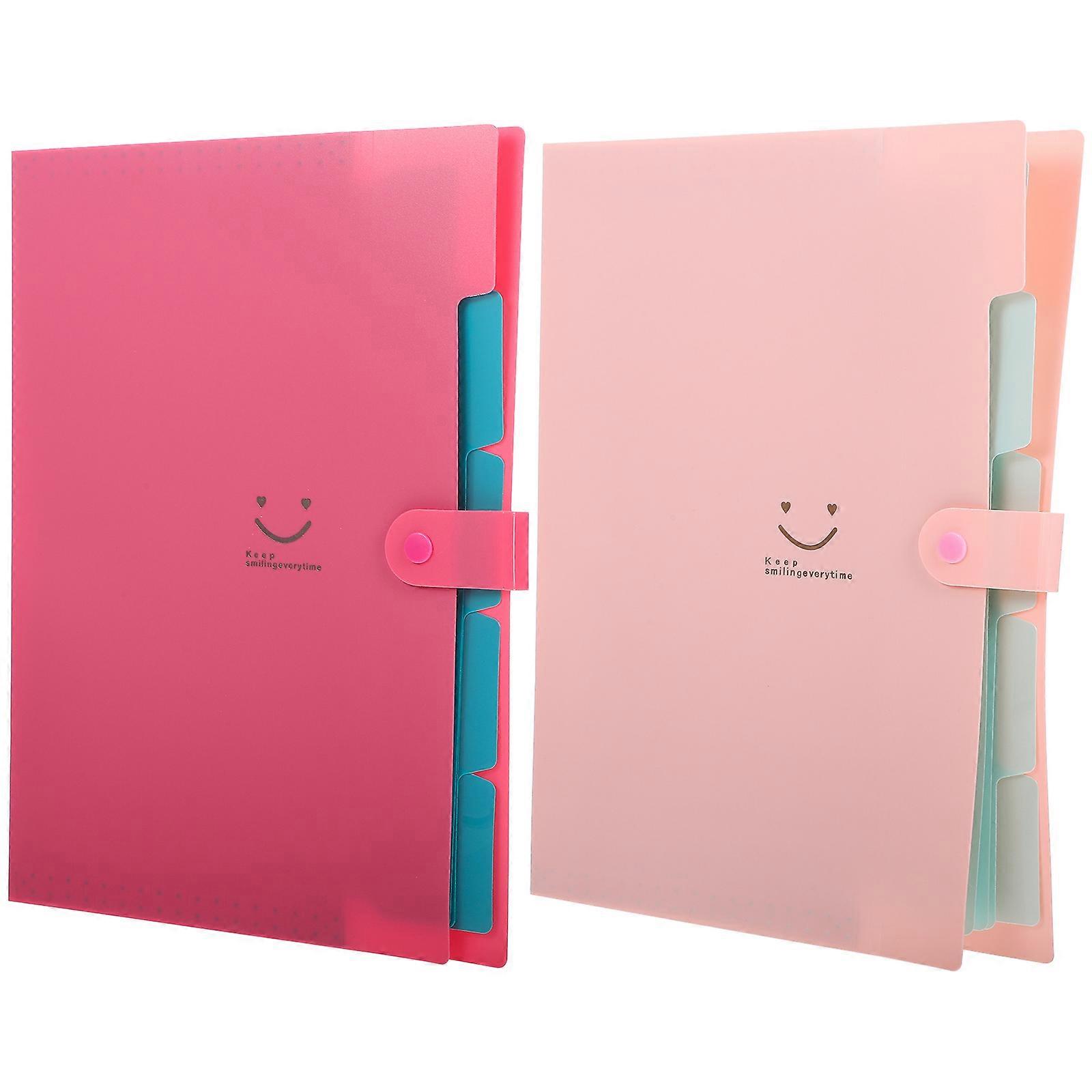 Filing Folder Assorted Color Expanding File Folder for Organization 6Pcs
