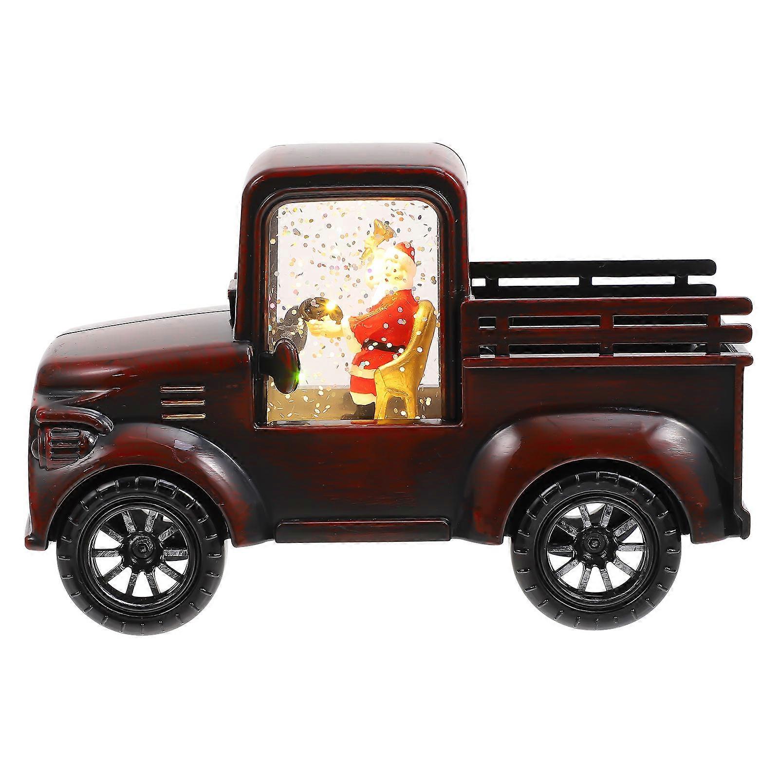 Santa Claus Desktop Ornament with Light for 6Pcs Xmas Decoration