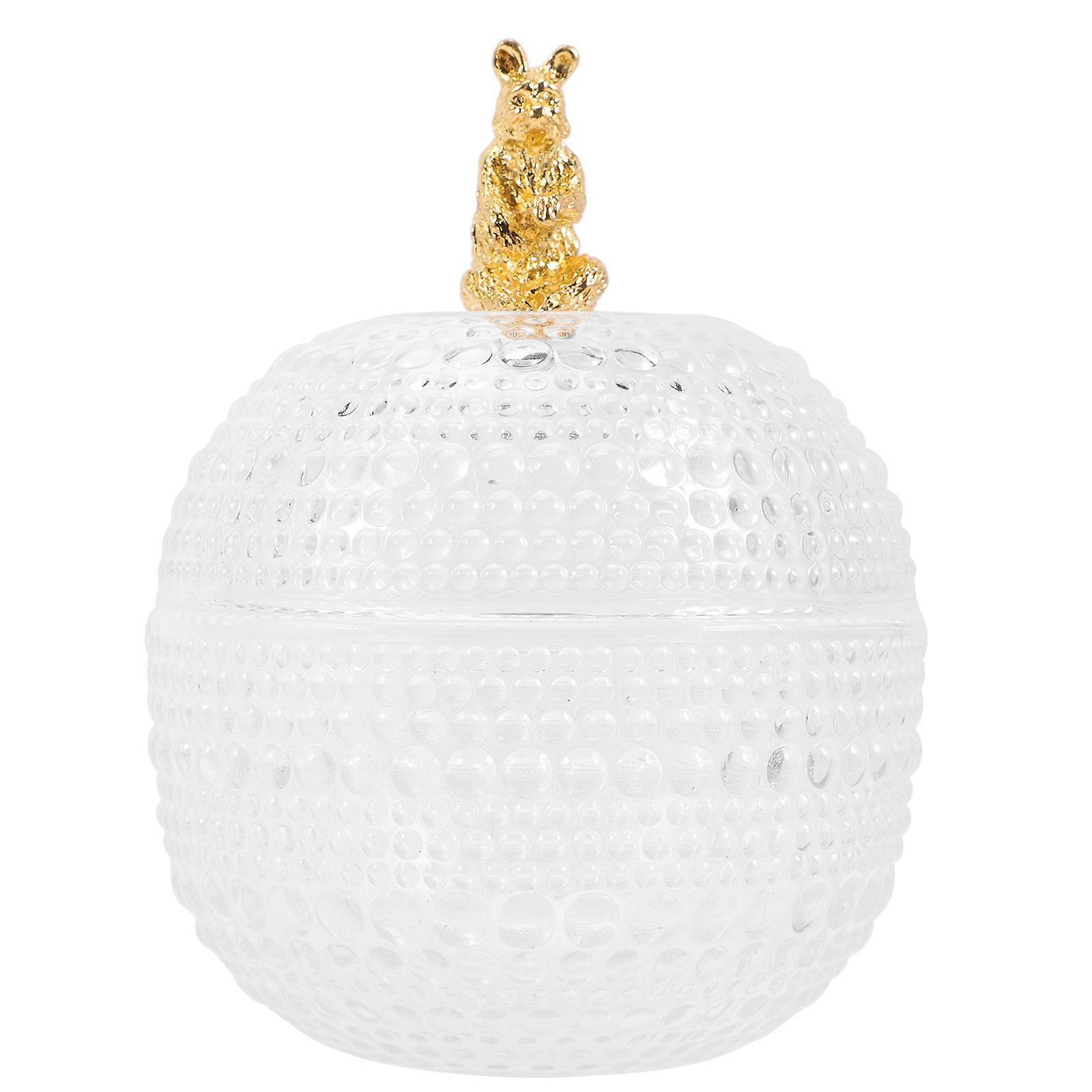 Glass Jewelry Jar Storage Box for Keeping Items 4Pcs Transparent Adorable Storage Tank