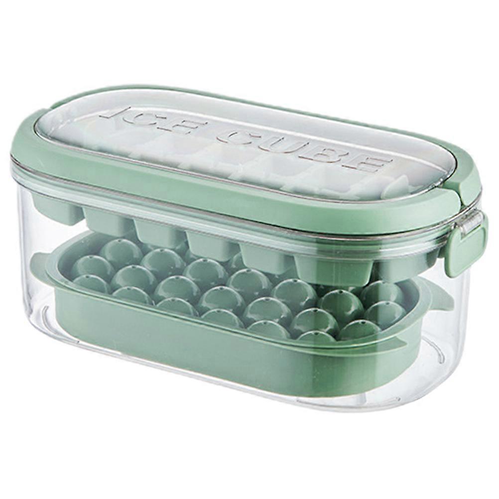 Ice Cube Holders With Lid Ice Making Tray For Home Use Light Green Soft Bottom Design 54 Ice Cubes