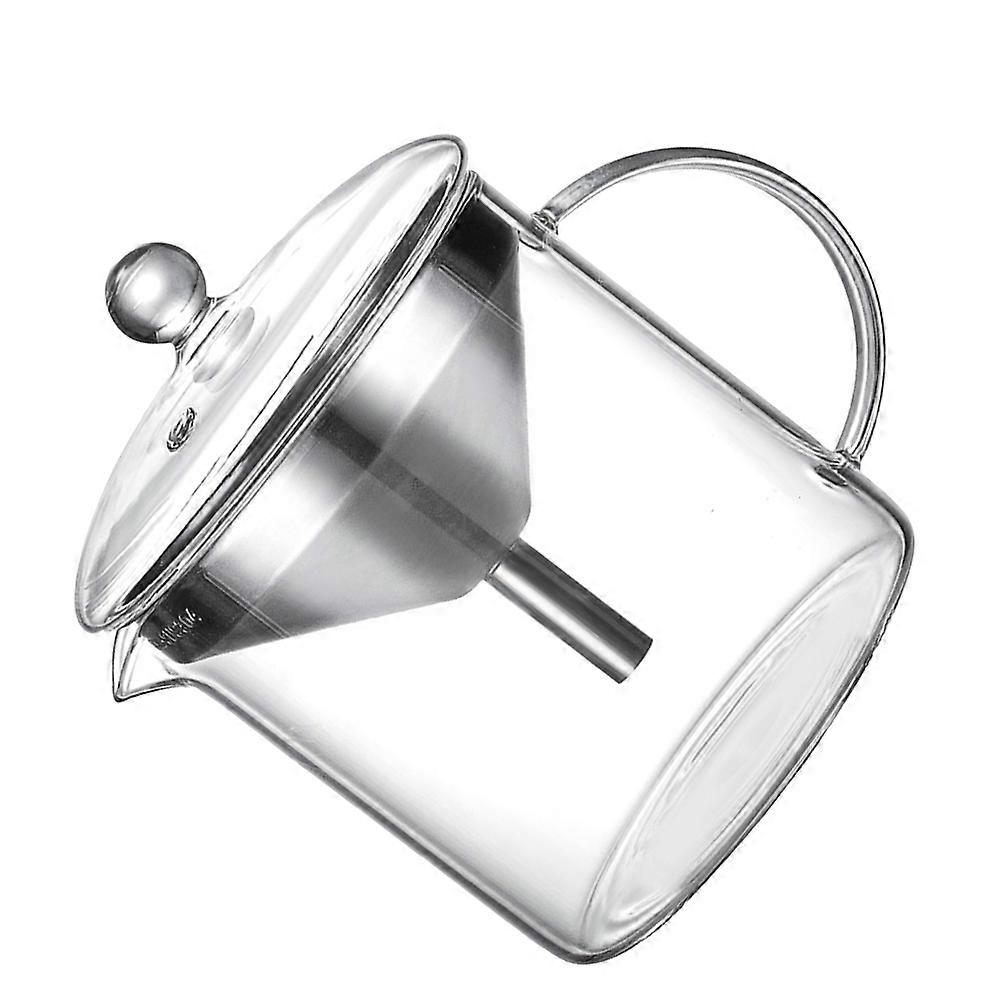 Grease Strainer Oil Container Glass for Kitchen Filtering 2Pcs