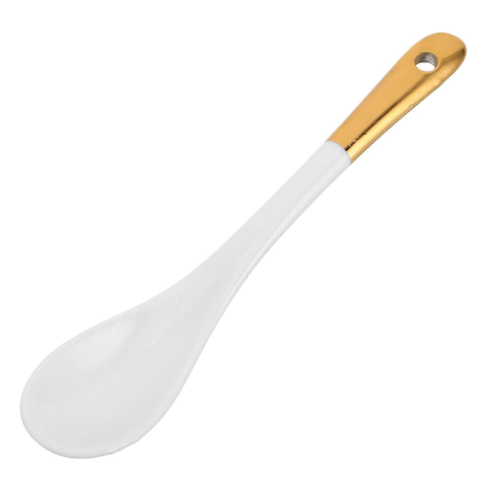 4Pcs Ceramic Coffee Spoon for Kitchen Use Elegant European Style