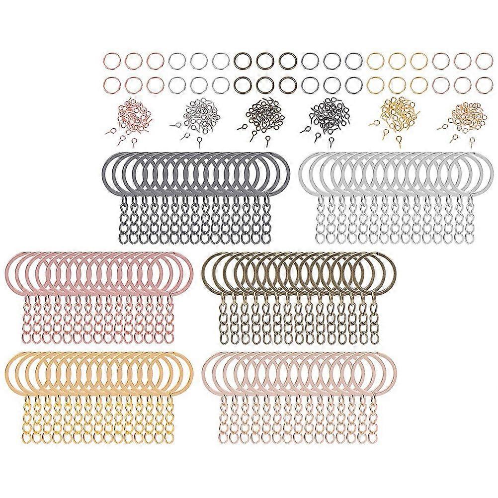 Keychain Accessories Jump Rings for DIY Crafts 900Pcs Assorted Color Bulk