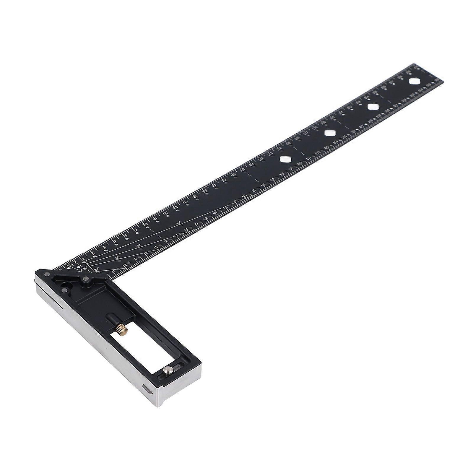 Multi Angle Measuring Ruler 40cm 16in 45 90 Degree Combination Framing Square Professional Woodworking Marking Ruler