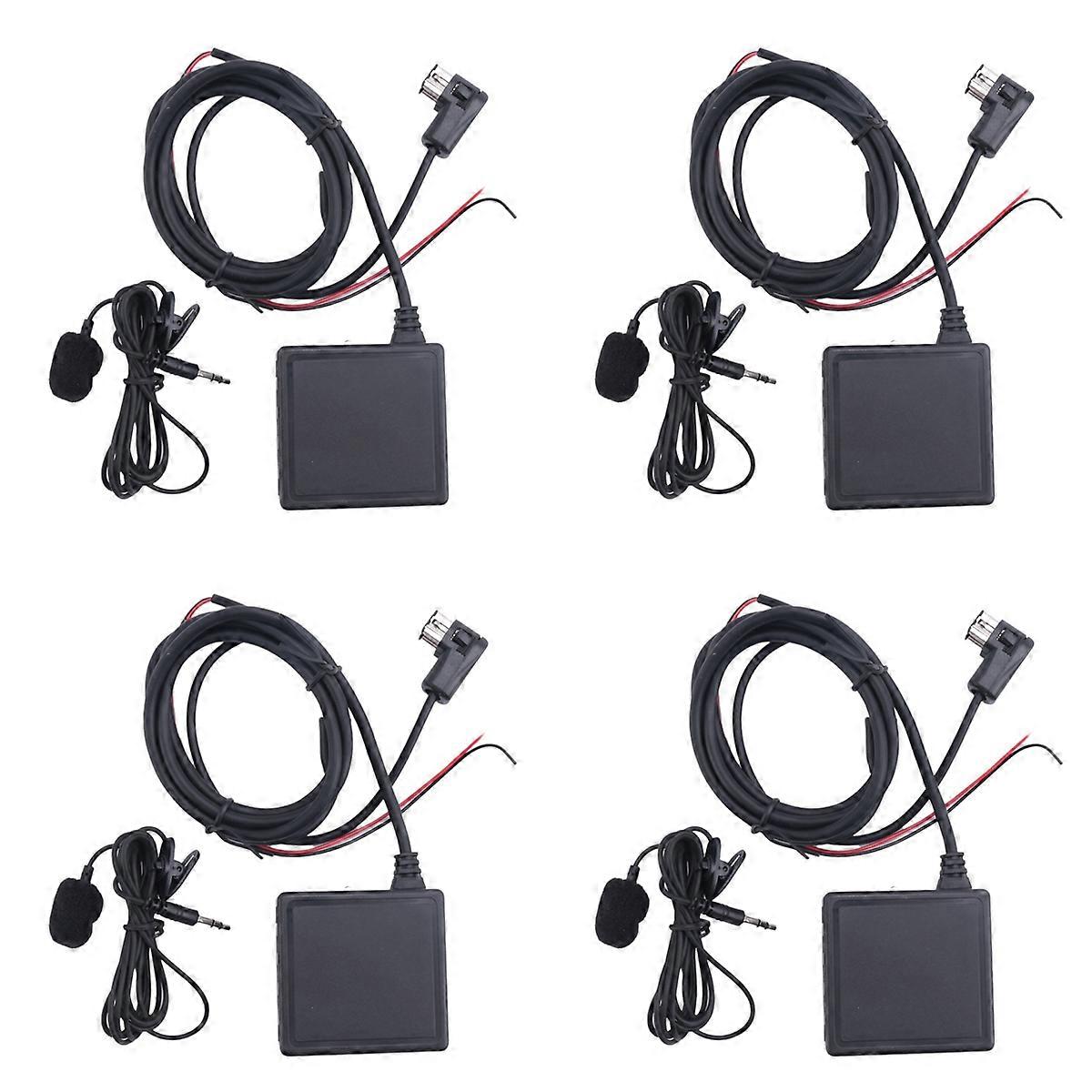 4X Car Bluetooth 5.0 AUX USB Music Adapter Wireless Audio Cable Microphone Adapter for Radio P99 P01