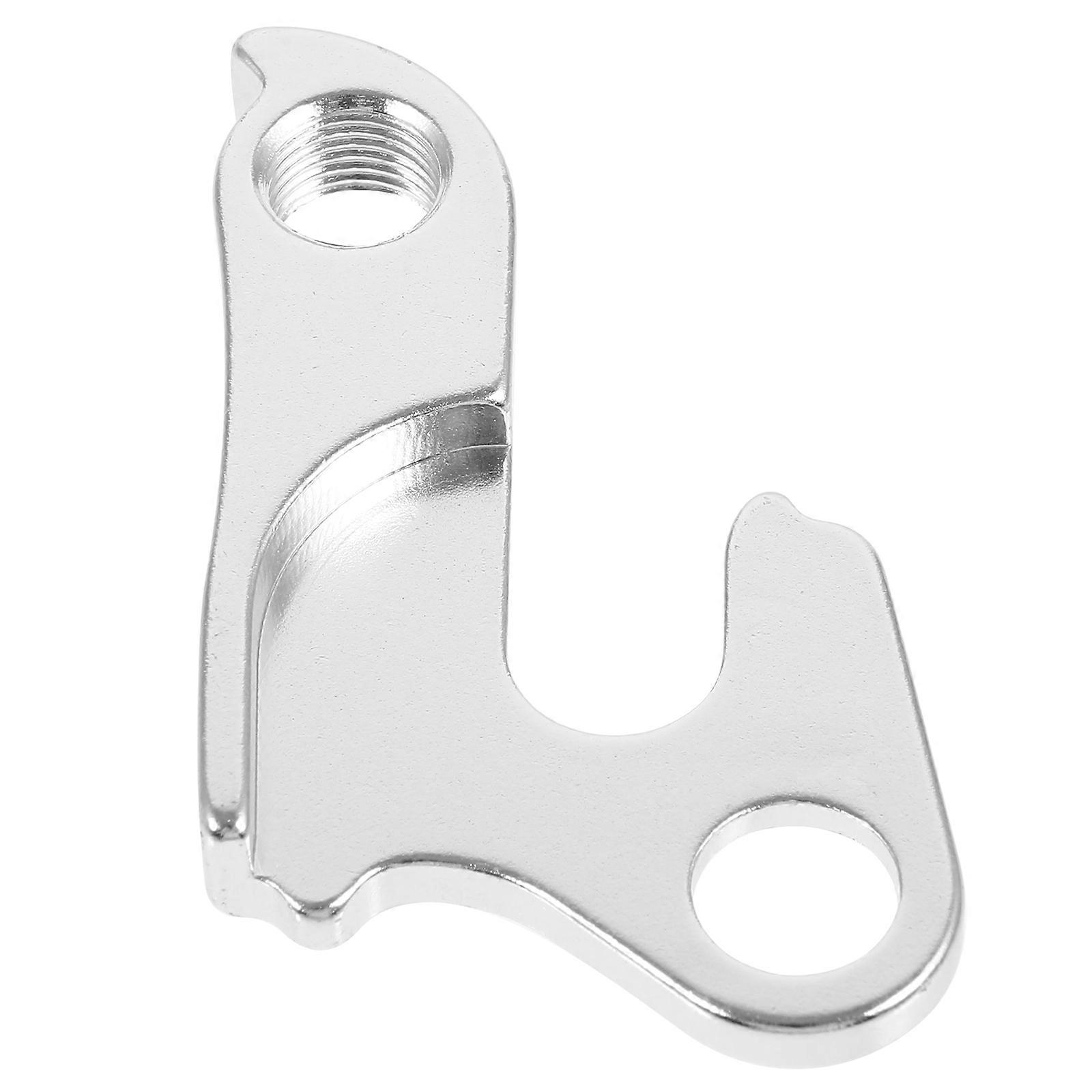 2Pcs Rear Derailleur Hanger Hook for Universal Mountain and Road Bikes Made of Durable Silver Aluminum Alloy Designed for Secure Hooking