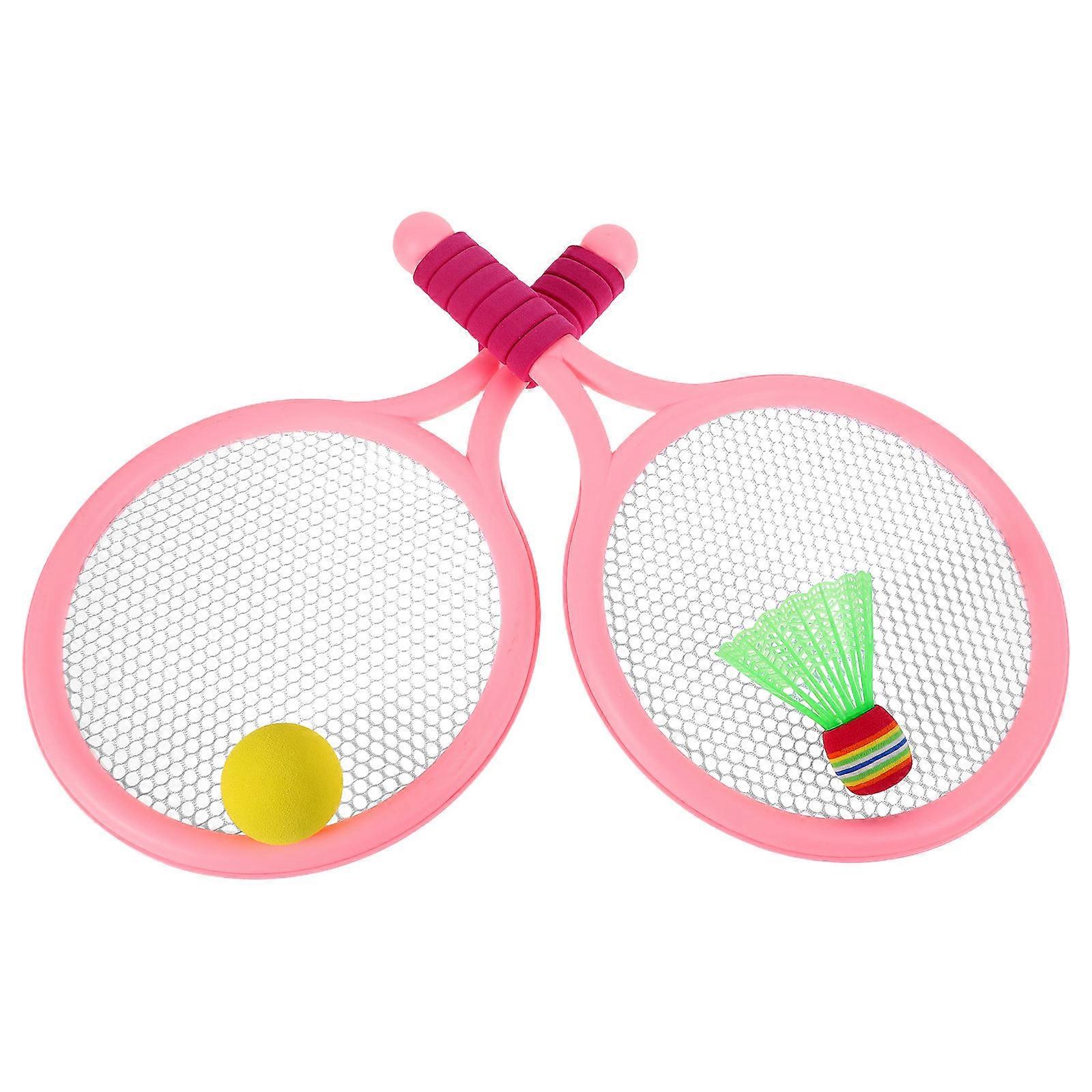Children Tennis Rackets Set with Training Balls and Shuttlecocks 4Sets
