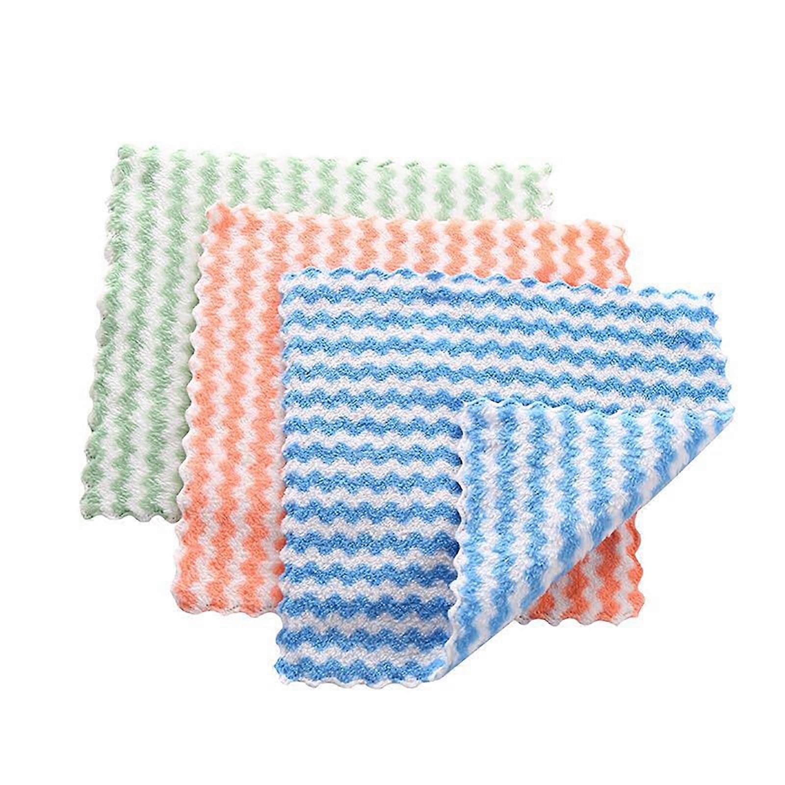 3pcs Super Absorbent Microfiber Dish Cloths, Fast Drying & Soft Cleaning Rags, Compatible with Kitchen Towels, Home Essentials
