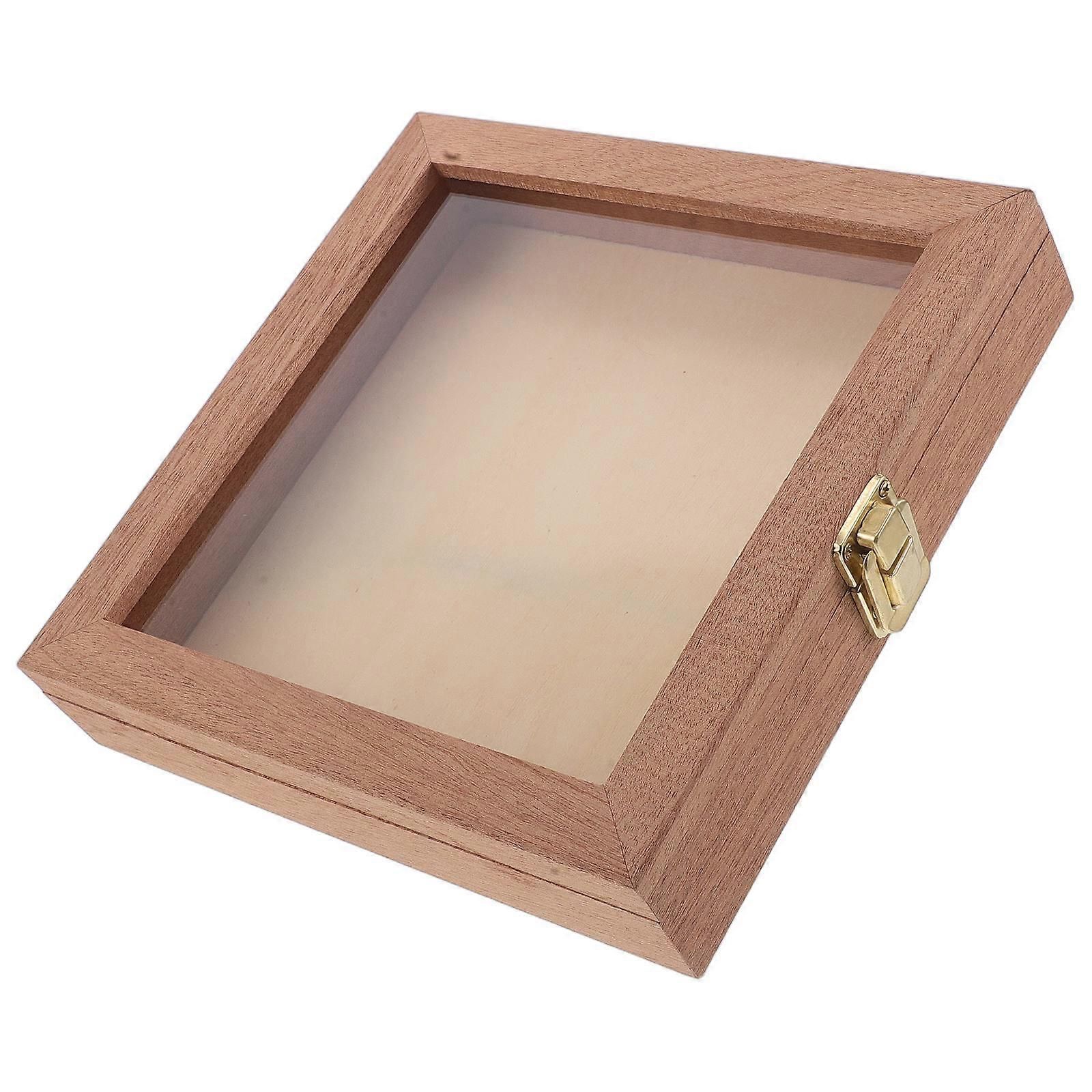 Wooden Keepsake Box for Storage Small Jewelry Display Case