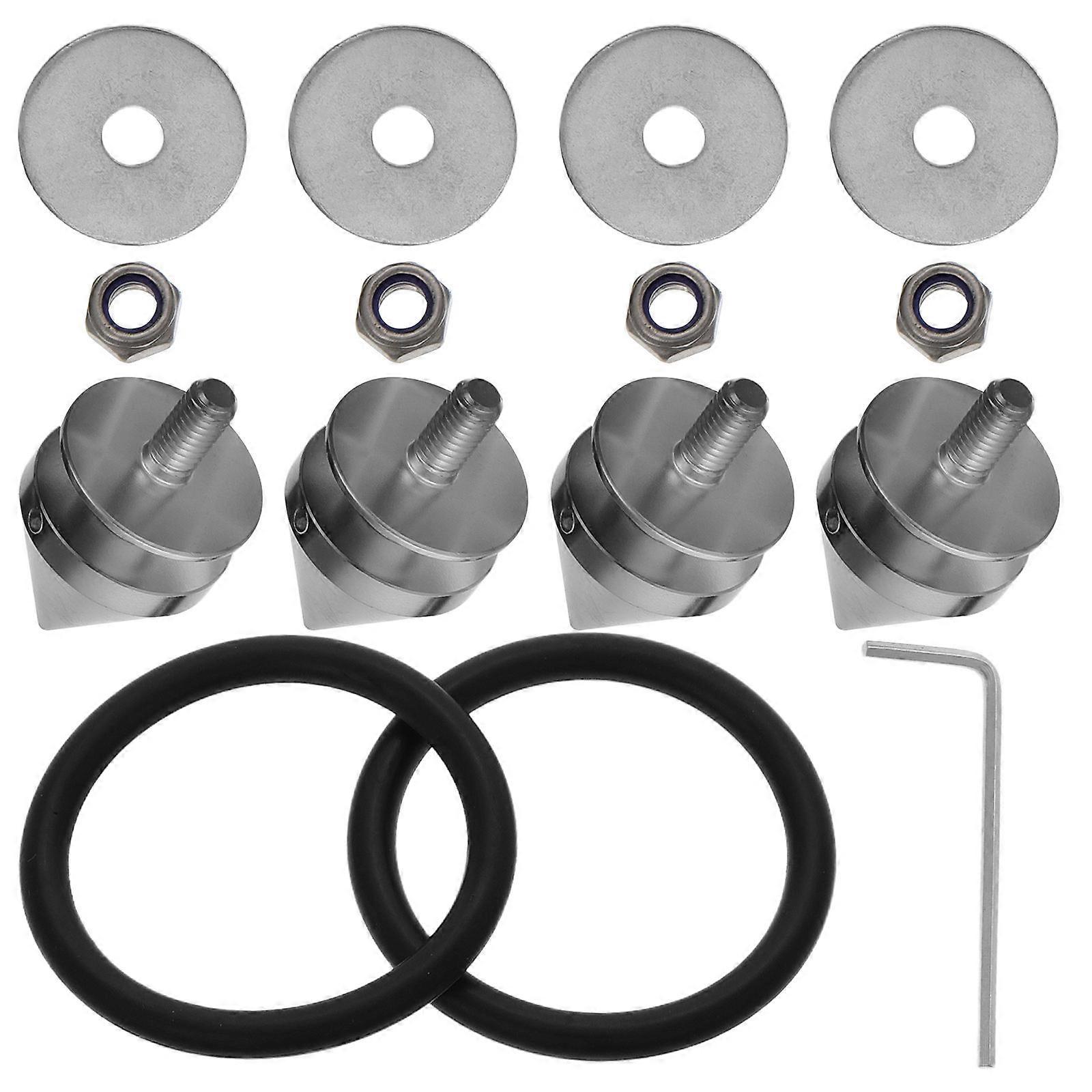 Car Front Bumper Screws Quick Release Fastener Kit Vehicle Accessory 4Sets