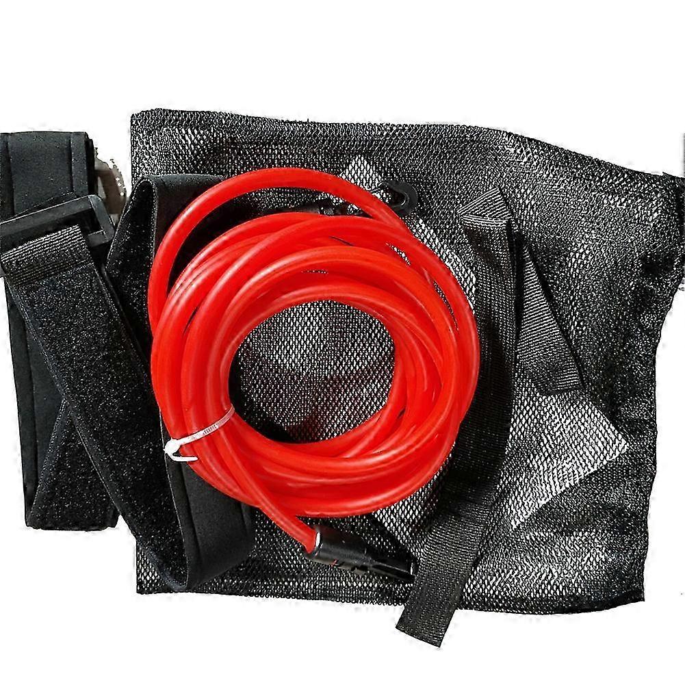 Swimming Training Latex Tubes Safety Rope Swim Training Resistance Elastic Belt Adjustable Swimming Pool Exerciser25-26