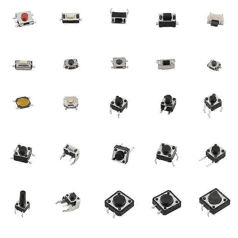125pcs Micro Switch Car Remote Control Button Switches Smd Dip Assortment Kit