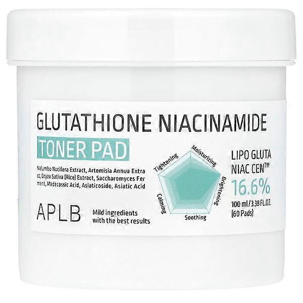 APLB, Glutathione Niacinamide, Toner Pad, 60 Pads, 3.38 fl oz (100 ml)