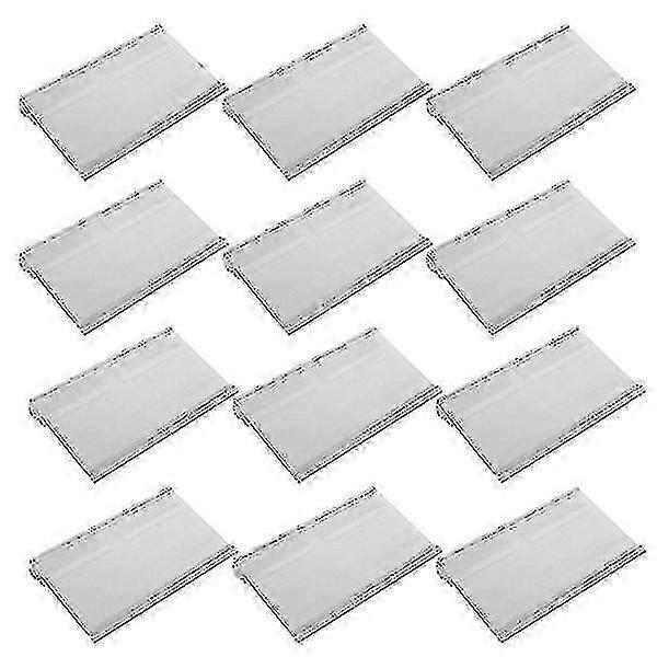 Plastic Label Holders 60 Pcs - Hanging Shelf Hooks for Retail Price Tags & Merchandise Display 25-26