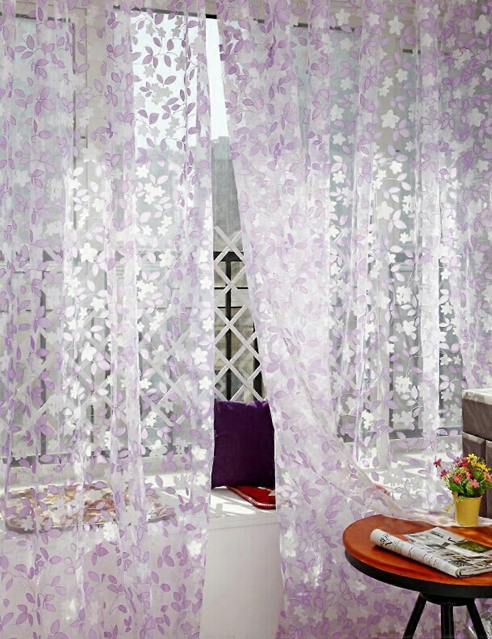VOSS Curtain Sheer Window Tulle 1 Voile Panel Drape Fabric Decor