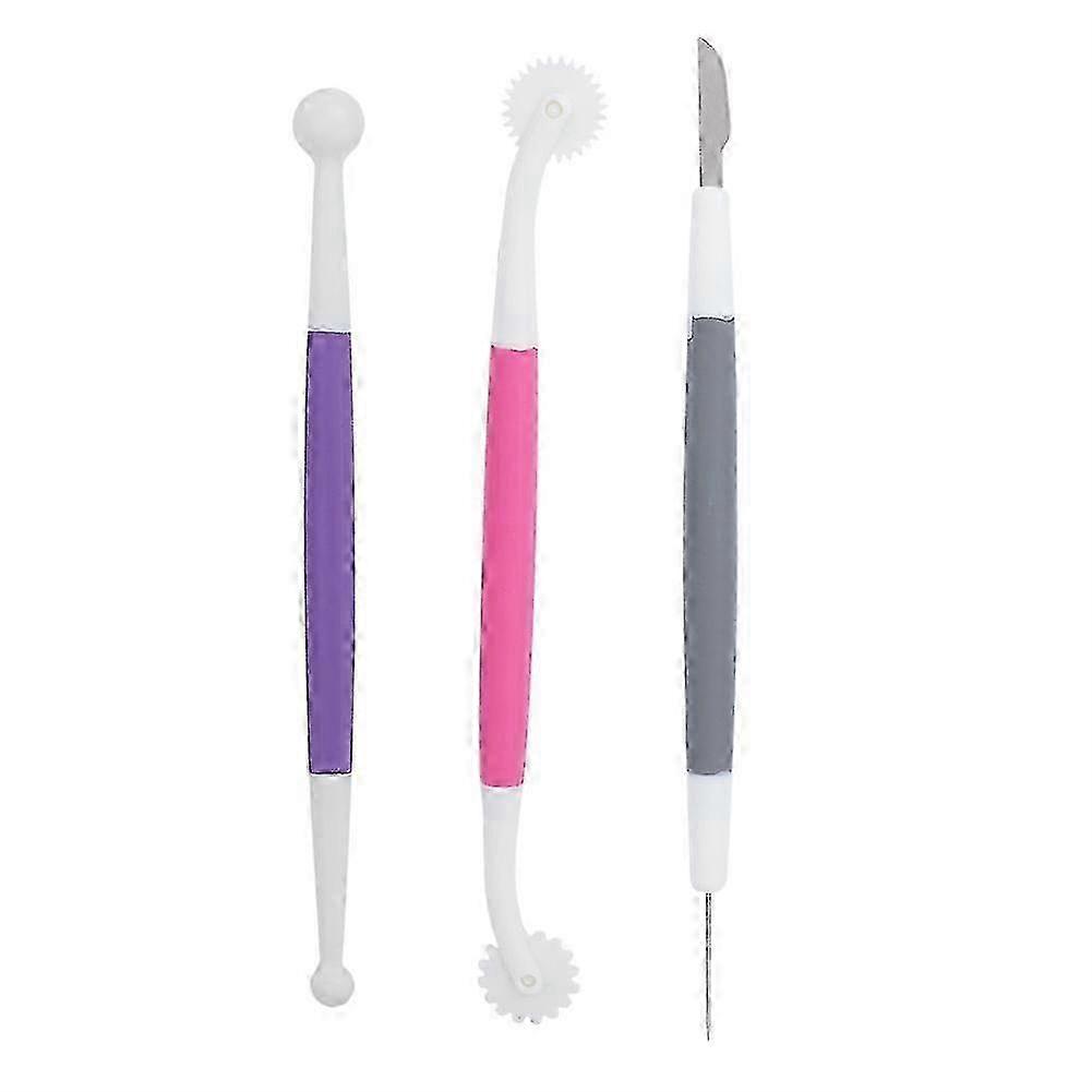 3pcs / set Cake Decorating Tools Modelling Flower Patterns Pastry Carving Cutter