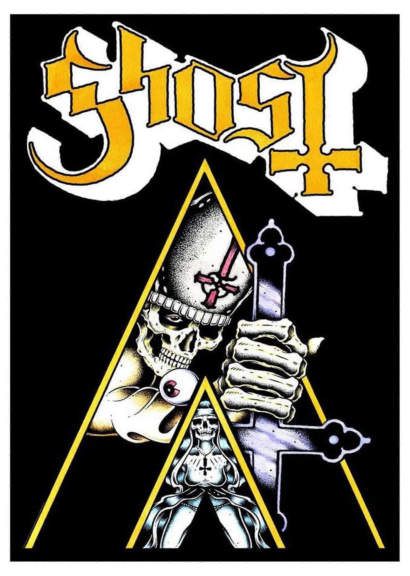 Ghost Clockwork Textile Poster