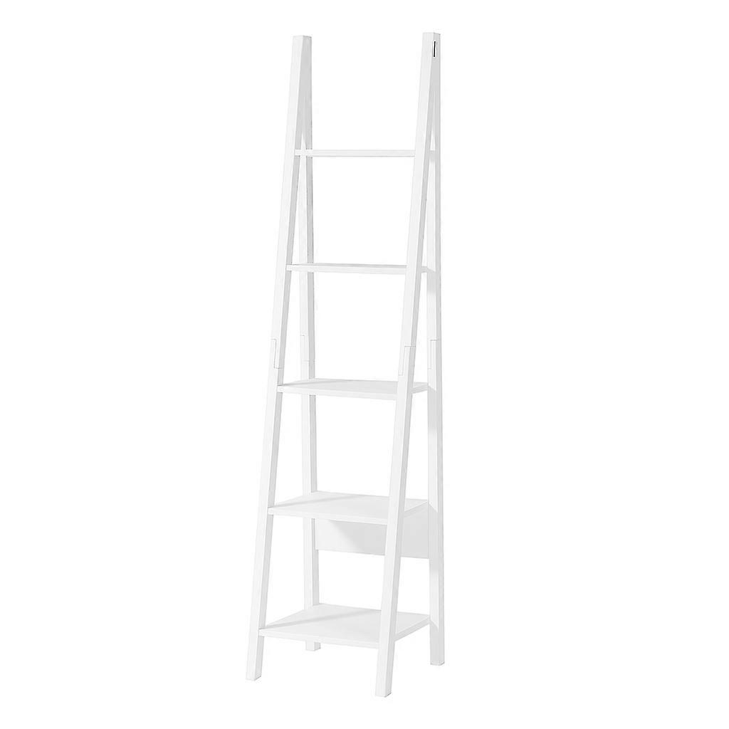 SoBuy FRG101-W, Blanc Moderne 5 Niveaux Échelle Étagère, Rangement Livre Présentoir Étagère Murale Bibliothèque pour Vivre RooM, Salle d’étude, Cha...