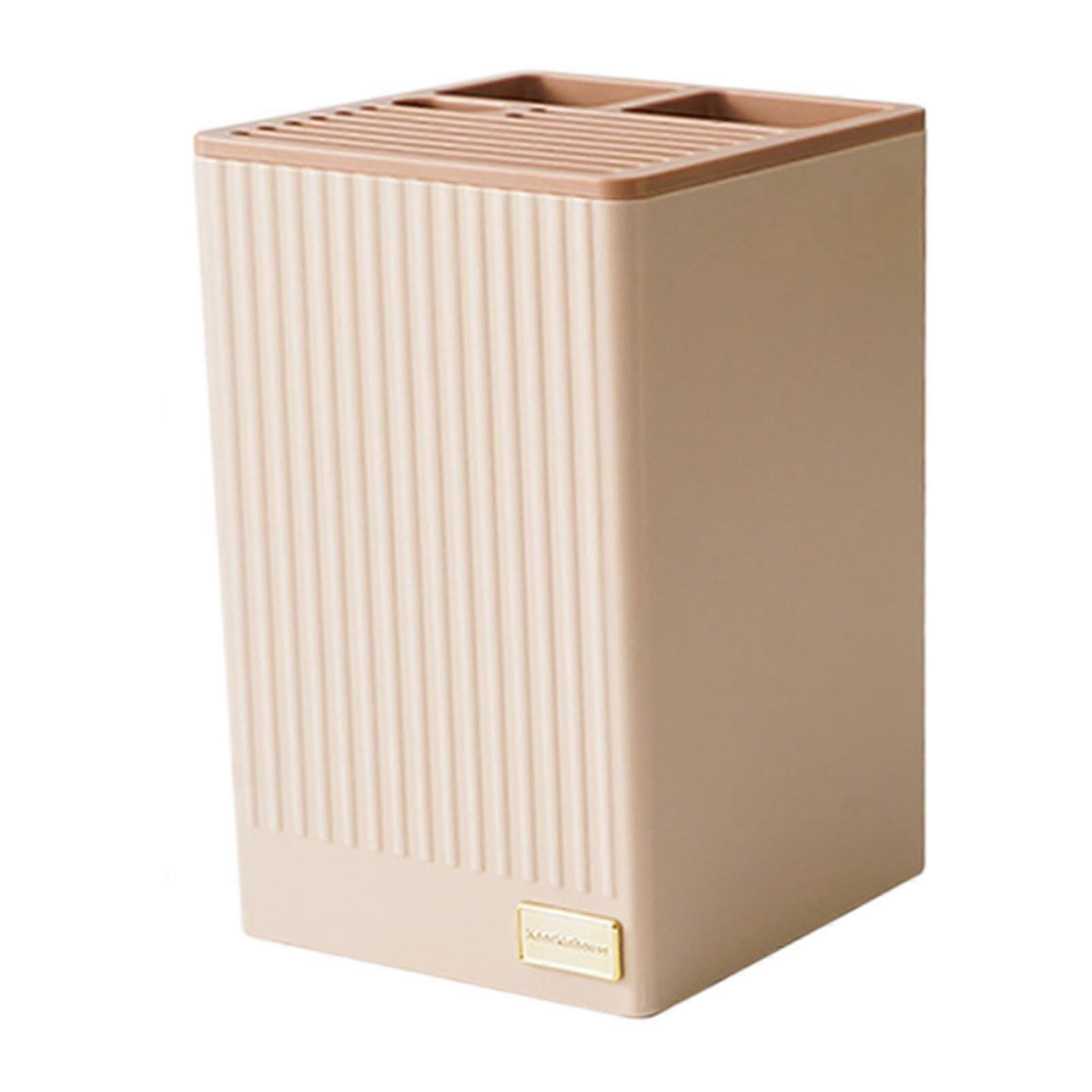 Standing Rack Multifunctional Organizer Tray Block Holder With Detachable Partitioned Design For Easy Cleaning Lotus Color