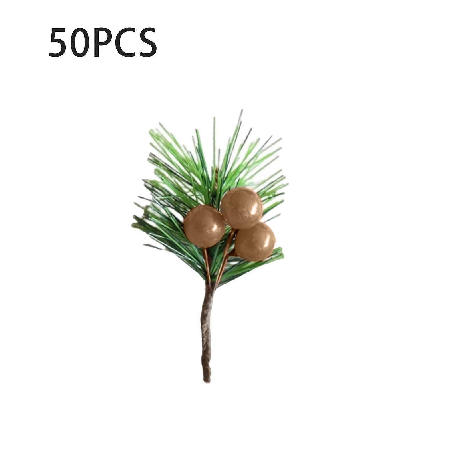 XIUH Artificial Green Needles Branches 2024 Upgrade, Compatible with Christmas Garland Wreath Tree Decor Picks