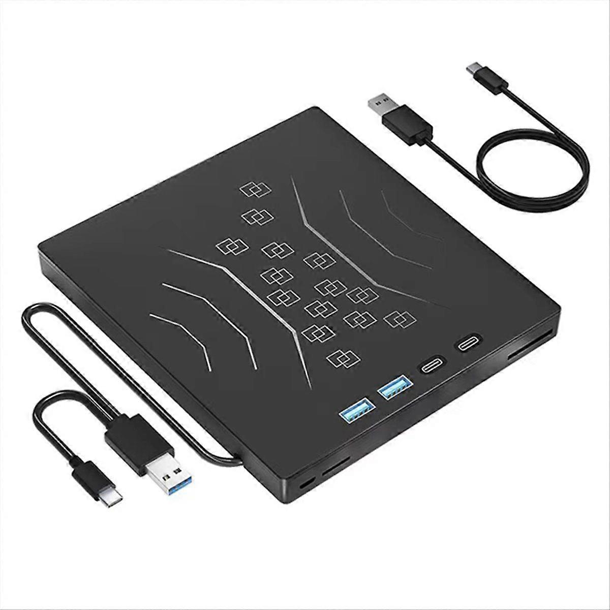 External CD/DVD Drive Player USB3.0 Portable External Disk Optical Drive CD Burner for PC Laptop