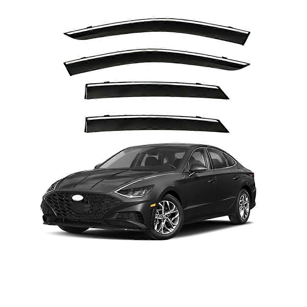 4PCS Acrylic Auto Wind Deflectors for LWB MK8DN8 2020 Compatible Rain Guards Smoke Visor Window Protector