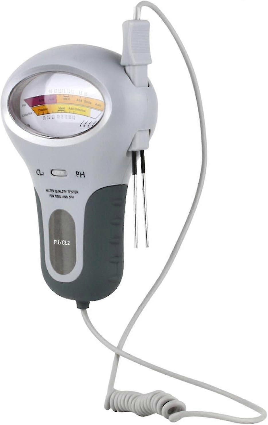 Swimming Pool Water Analysis Electronic PH Meter, Electronic Chlorine Tester, PH Chlorine Meter Tester Chlorine Tester Water Quality Testing Device CL