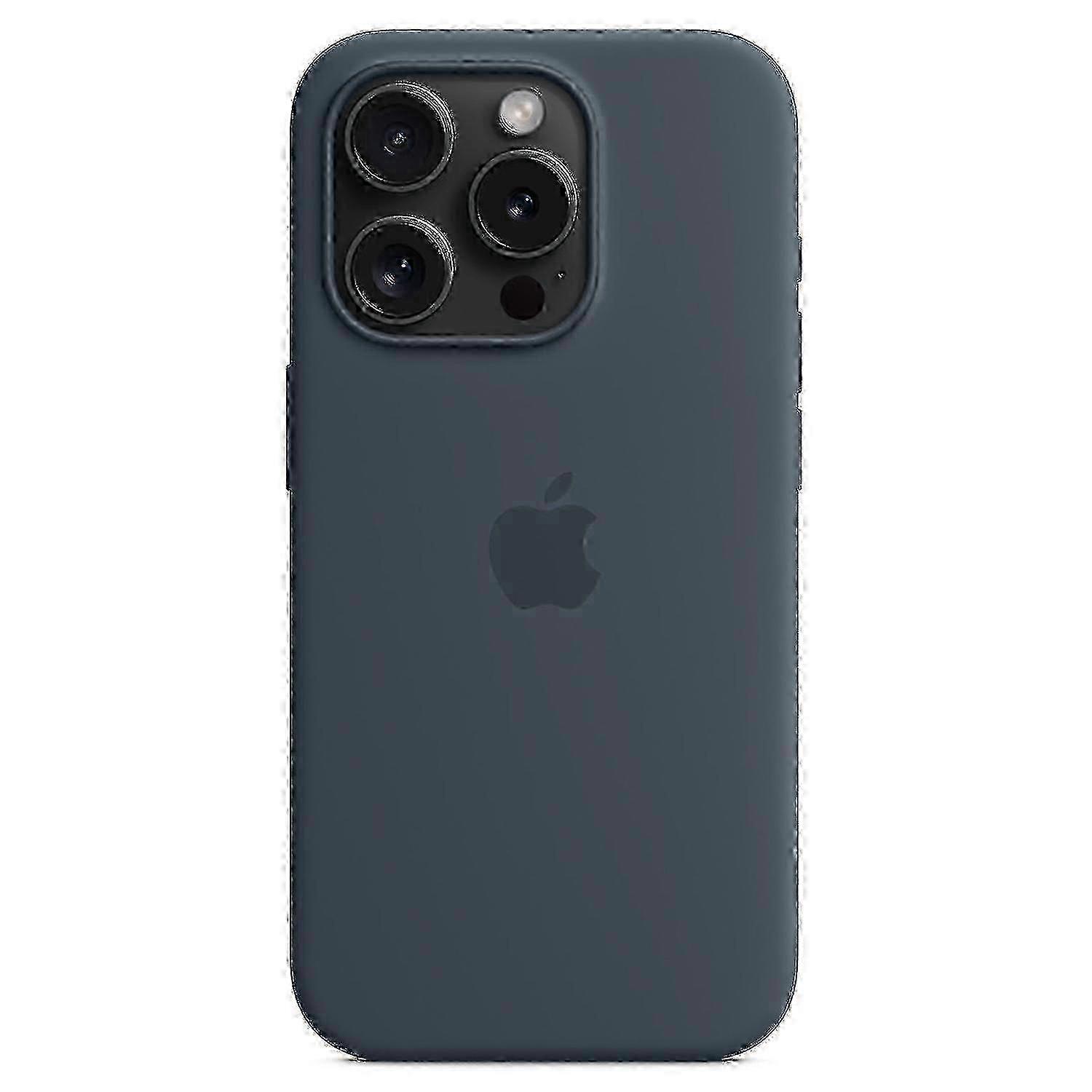 Capa de silicone para iPhone 15 Pro com design aprimorado e compatível com MagSafe.