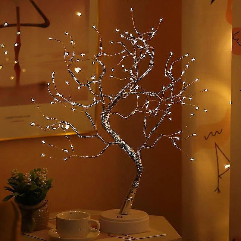 Tabletop Bonsai Lighted Tree Led Christmas Decorations Table Tree Lamp Lights