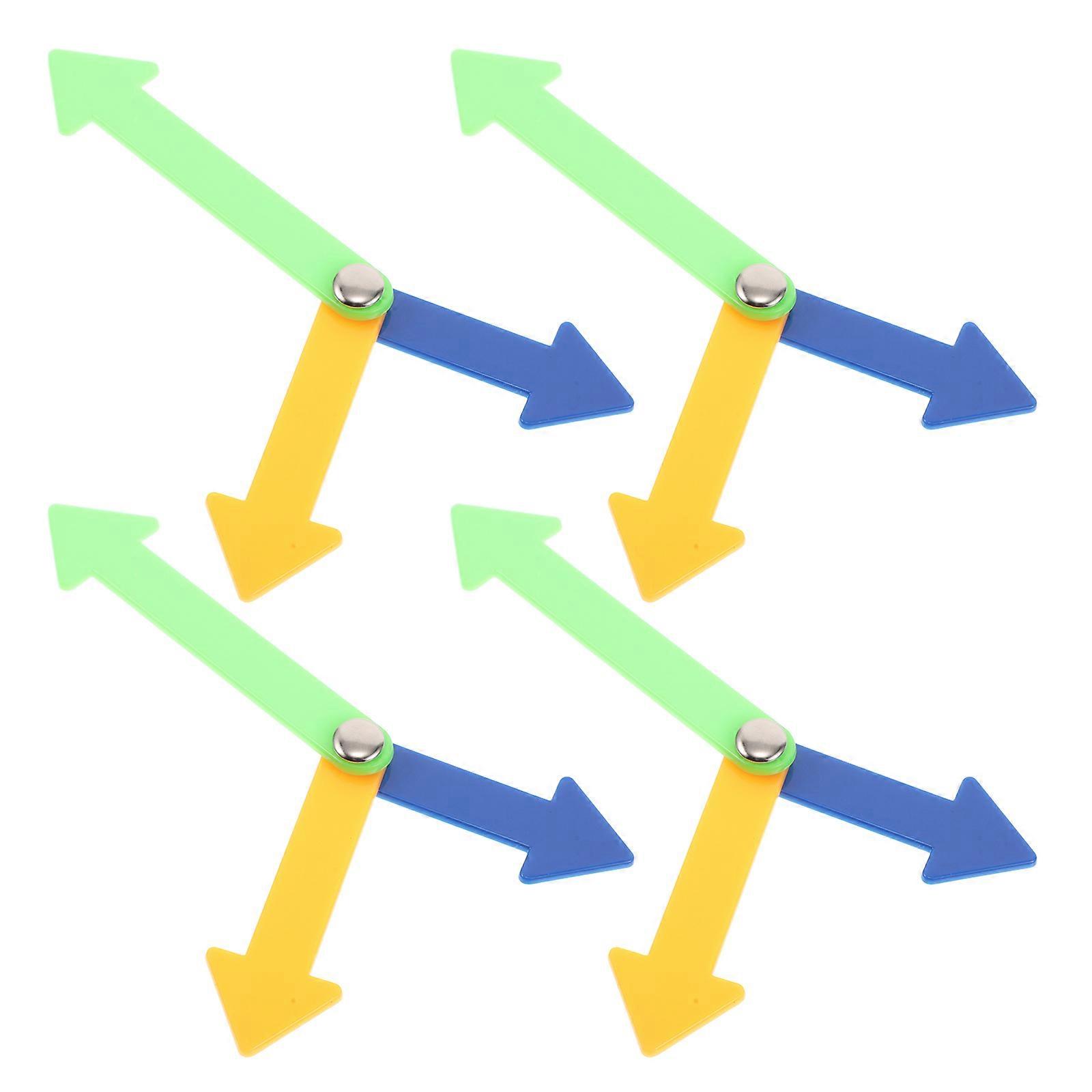 Teaching Clock Plastic Clock Hands for DIY Projects 4Pcs Replacement Parts