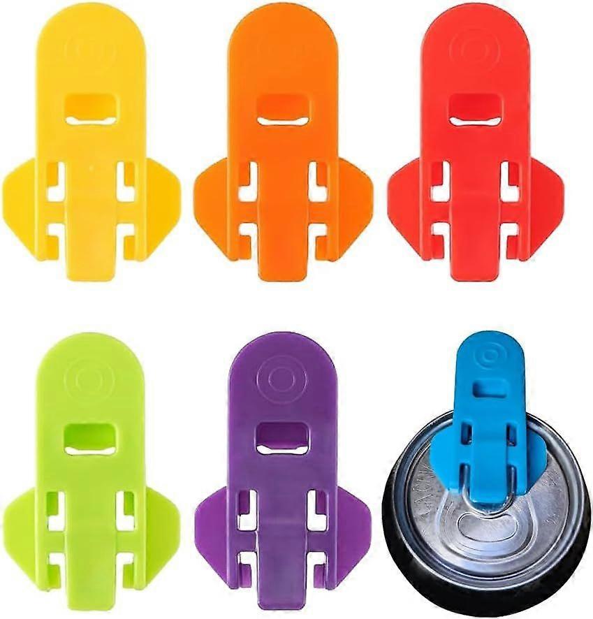 6 Pieces Manual Easy Can Opener, Soda Can Opener Tool,Pop Beverage Can Cover Lid