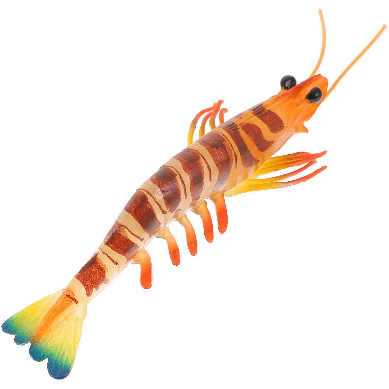 Realistic Simulation Shrimp Figure Shrimp Model Figurine Simulation Marine Animal Figure Model Kids Toy