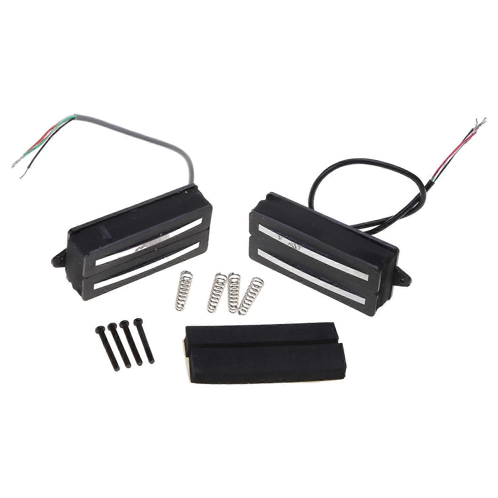 Elgitarr Dubbelskena Stallpickup För Elgitarrdelar Magneter Stallpickup Fyra Ledare Med Skärm Flerfärgad