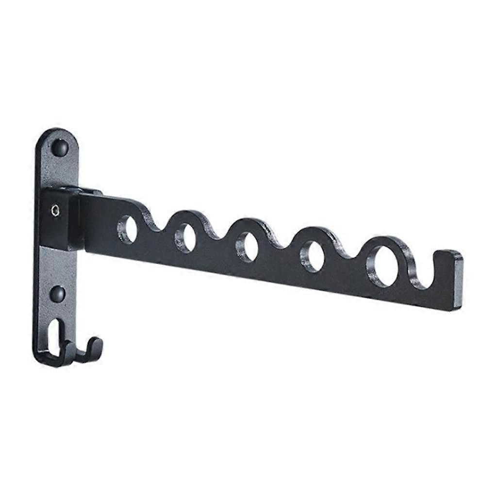 Wall Mounted Foldable Clothes Hanger Retractable Clothes Rack 30x14x3cm Compact Space-Saving Design