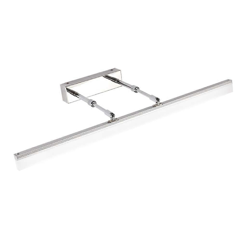 Bathroom LED Mirror Lights Adjustable Retractable Design Wall Lamp Stylish Silver Overhead Lighting for Mirrors