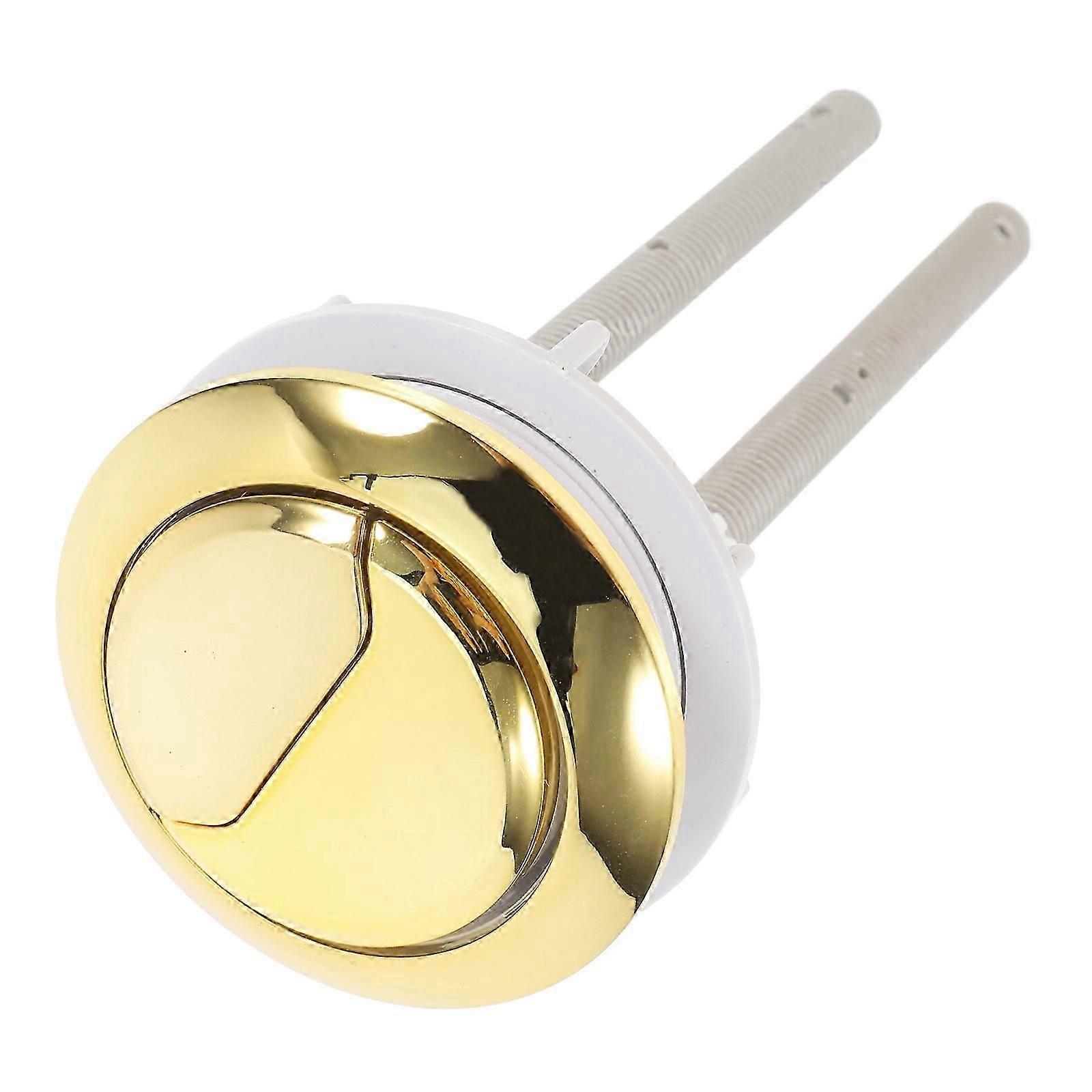 Dual Flush Toilet Push Button,48mm Flushing Toilet Button Thread Diameter,Adjustable Top Push Button Toilet Tank Button Replacement,Toilet Valve