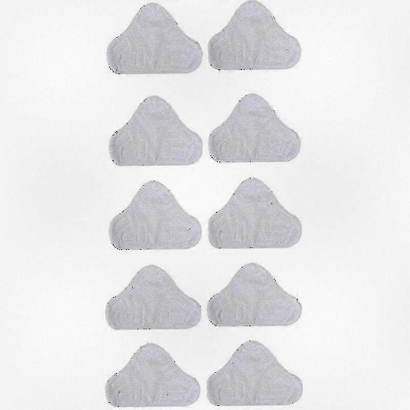 10 Replacement Microfiber Pads for Steam Mop H2O X5 Triangle Cleaning Cloth