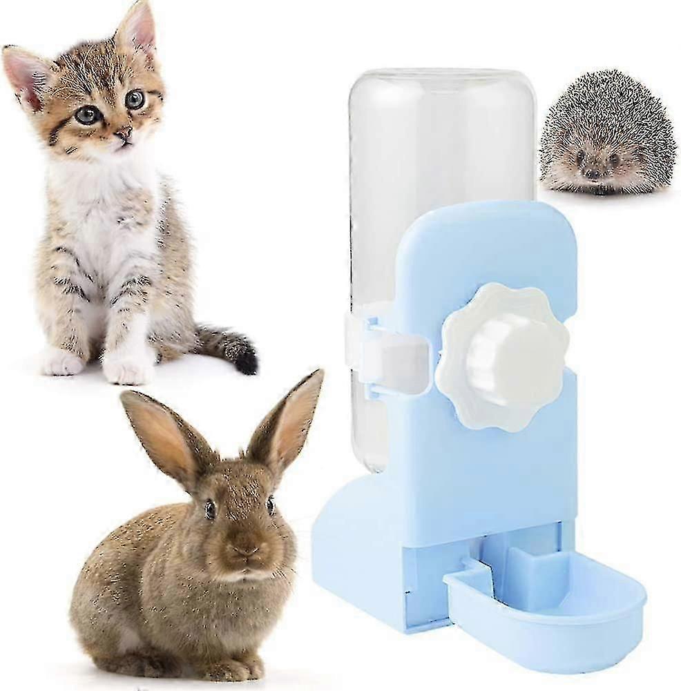 Automatic Small Animal Water Dispenser And Small Hanging Drinker, Blue