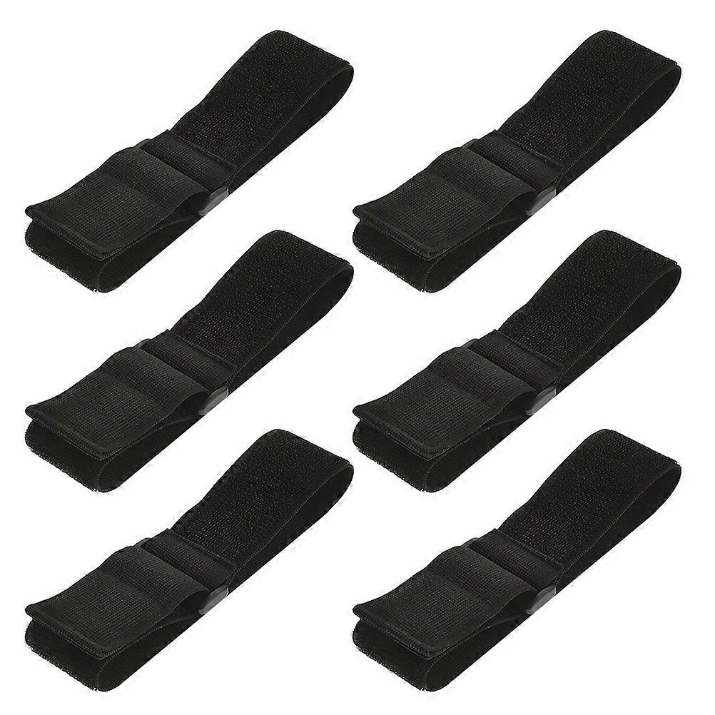 Hook and Loop Adjustable Elastic Cinch Straps for Sports and Cable Management 6Pcs