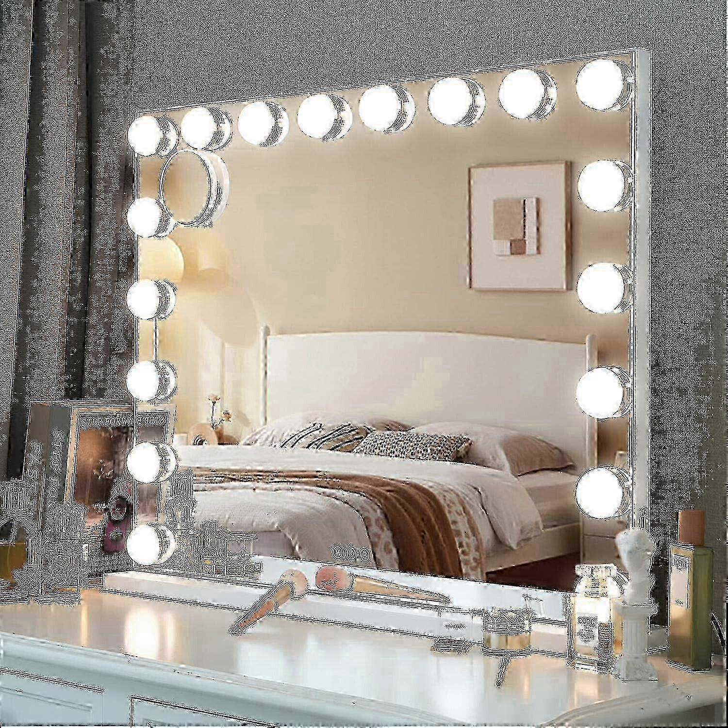 Miroir lumineux de maquillage hollywoodien à LED avec ampoules LED à intensité variable