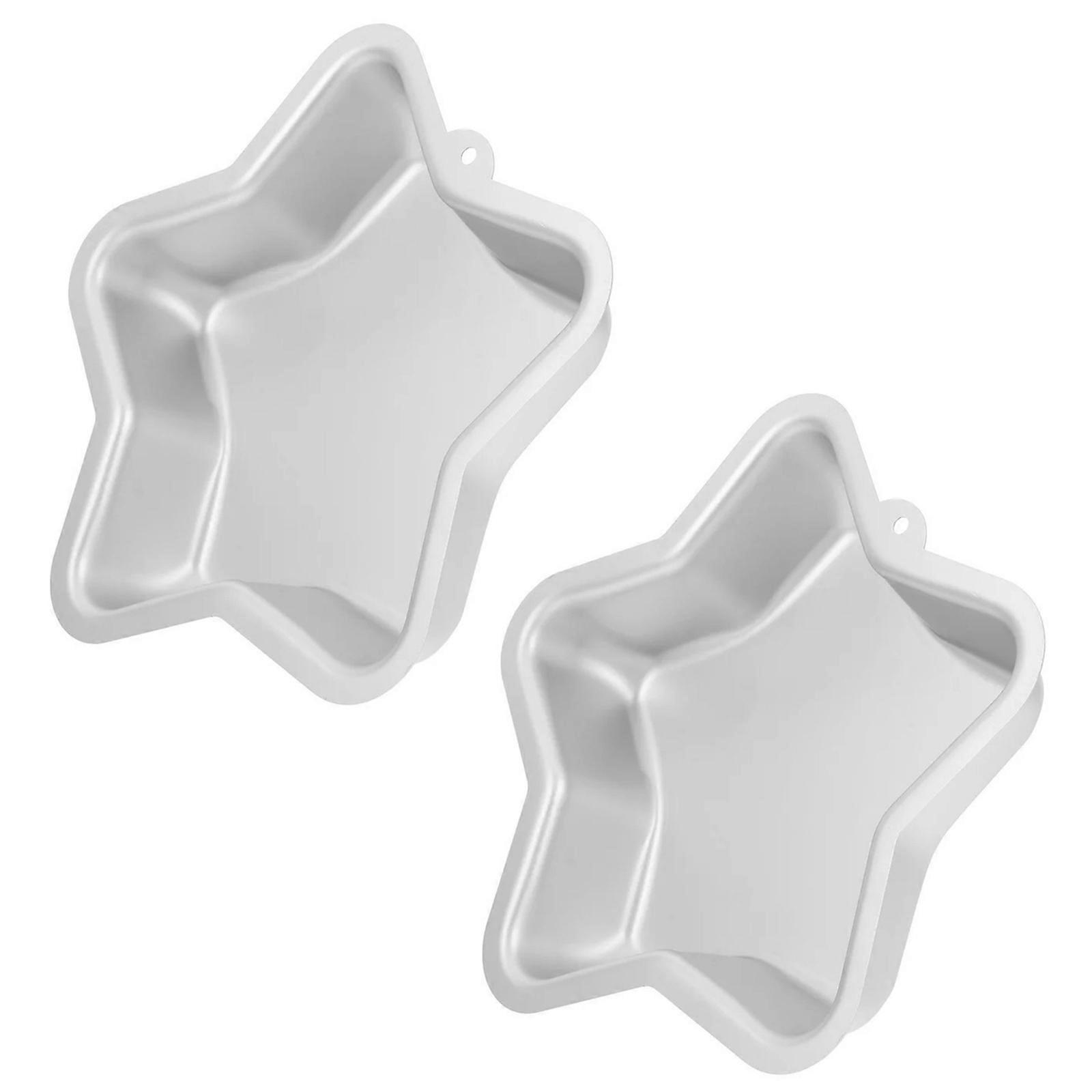 Classical Star Shape Cake Baking Pan Aluminum For Uniform Baking Result Easy To Clean Ideal For Themed Birthday Parties Multicolor