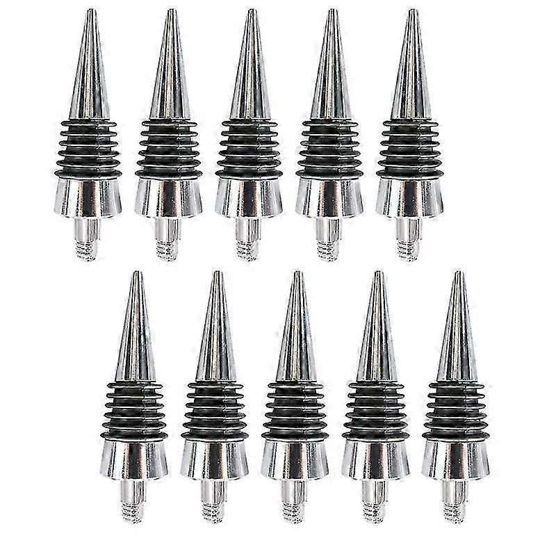 10 Pcs Thread Wine Bottles Metal Stoppers Set,Blank Bottles Stopper