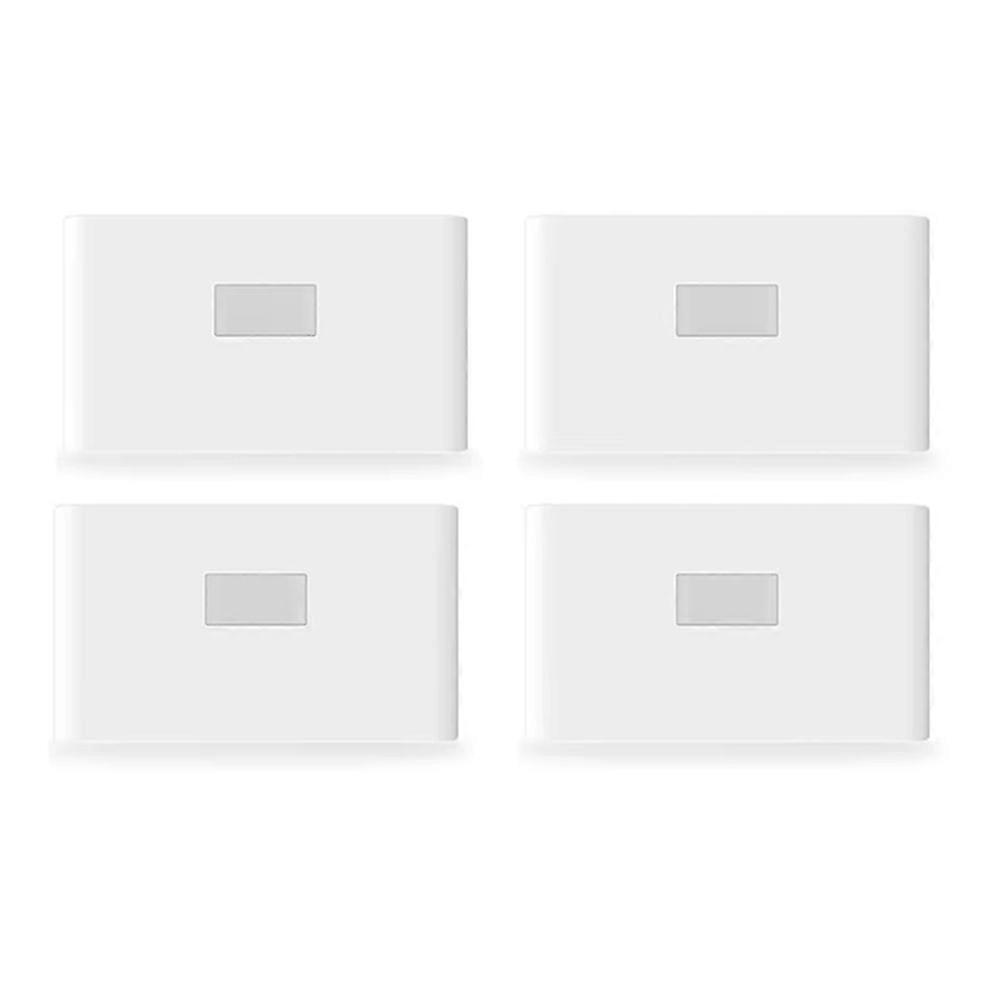 Rechargeable LED Intelligent Sensor Night Light Motion Sensor Wall Light for Bedroom Corridor Cabinet Lighting 4Pcs