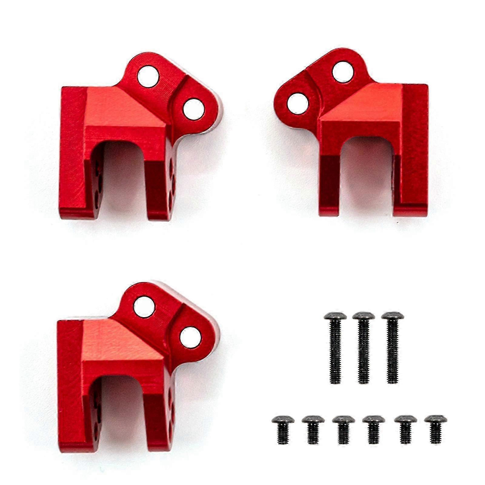 Red Metal Upper Center Link Mounts - Upgrade Parts for Axial Scx10 III 1/10 Remote Control Crawler Car