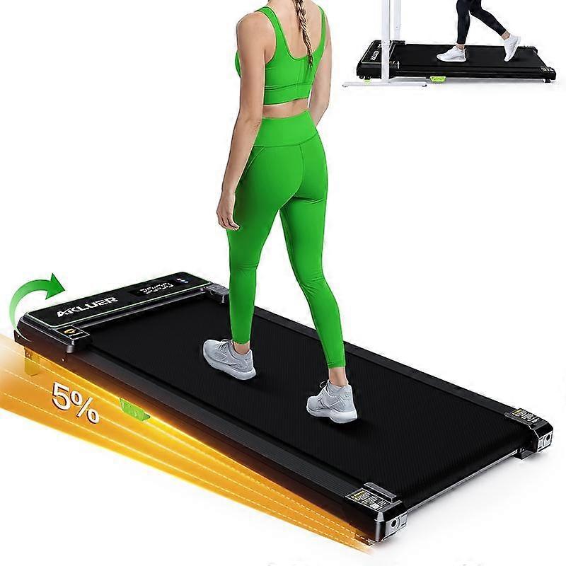 ��Low-noise Motor��Akluer TikTokShopBlackFriday  Brushless  Motor Under Desk Treadmill with 6% Incline Walking Jogging Machine for Home and Of